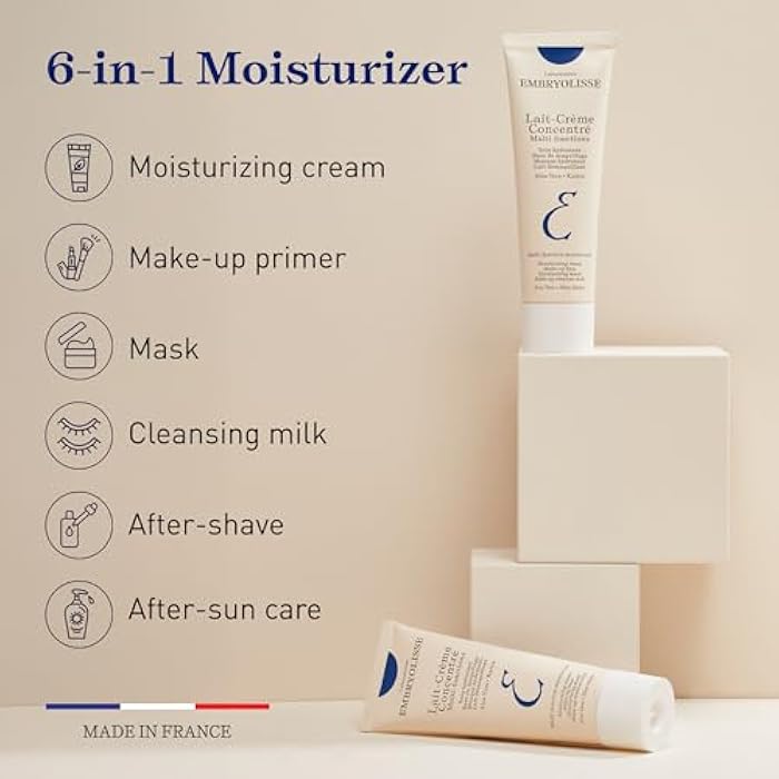 Embryolisse Lait-Crème Concentré, Multifunction Daily Face Moisturizer and Makeup Primer, Suitable for All Skin Types. French Face Cream With Shea Butter & Aloe Vera - Image 3