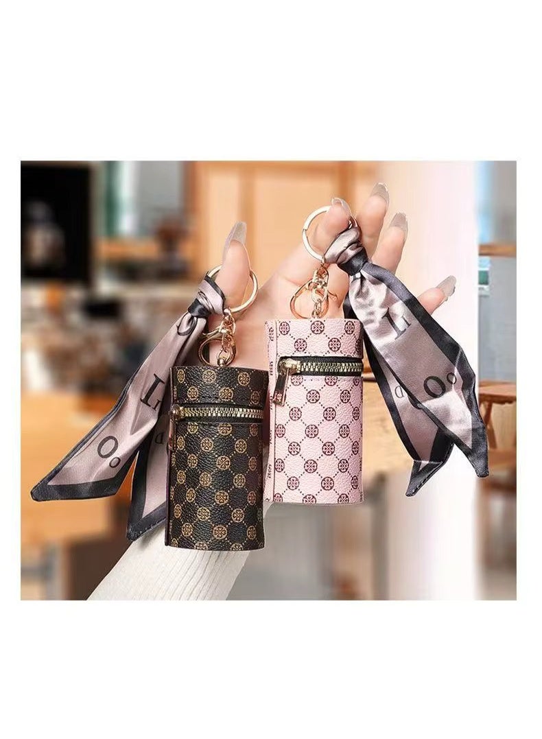 Mini PU Lipstick Pouch Keychain 5.5 x 9.5 cm - Image 3