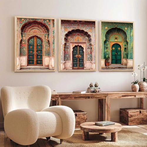 kotart Indian Art Traditional Paintings for Living Room | Framed Wall Painting for Home Room Bedroom Office Wall Décor | Wall Poster With frames Set of 3 (19X25 inch) - Image 5