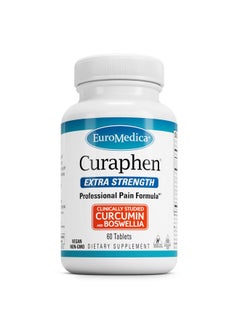 Euromedica Curaphen Extra Strength - 60 Tablets - Professional Pain Formula - Potent Curcumin & Boswellia with DLPA & Nattokinase - Highly Absorbable - 60 Servings - pzsku/ZB2CC8760287F0DCA79AAZ/45/_/1739864480/6dddf598-7c5d-4a5c-937c-2f2db99443d0