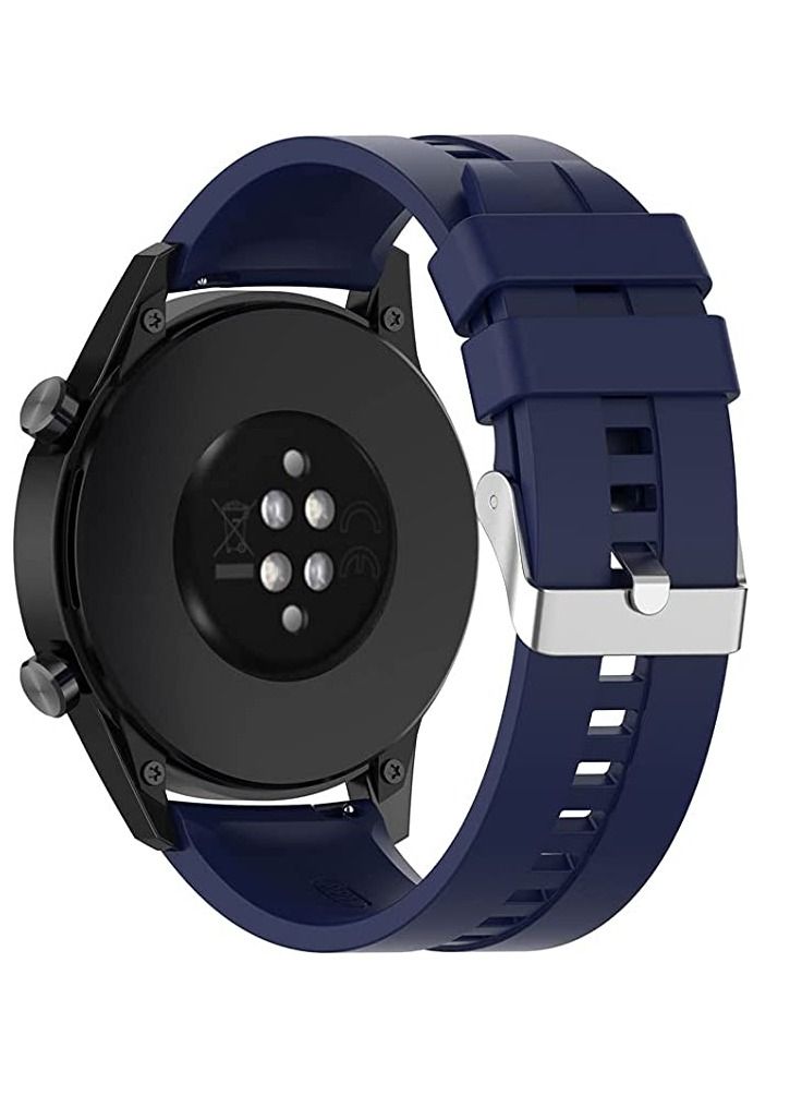 20mm Silicone Strap for GTS / Amazfit GTS 2 / Amazfit GTS 3 / Amazfit GTS 4 / Amazfit Bip 3 Pro / Amazfit Bip 3 / GTS 4 Mini / Amazfit GTS 2 Mini / Amazfit GTS 2e blue - Image 2