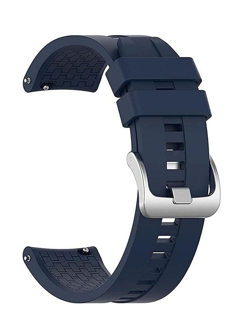 20mm Silicone Strap for GTS / Amazfit GTS 2 / Amazfit GTS 3 / Amazfit GTS 4 / Amazfit Bip 3 Pro / Amazfit Bip 3 / GTS 4 Mini / Amazfit GTS 2 Mini / Amazfit GTS 2e blue - Image 1