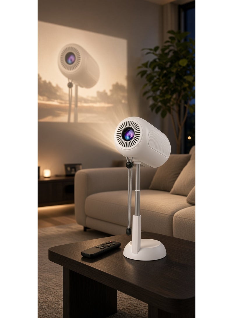 Smartbarry HT10 Portable 4K Smart Projector, Android 11, Electric Focus, 5G WiFi Connectivity, Telescopic Stand, Home Cinema Video Projector for Movies, Gaming, Streaming, Presentations & Indoor Entertainment, Large Screen Projection System for Home, Bedroom & Office - Image 5