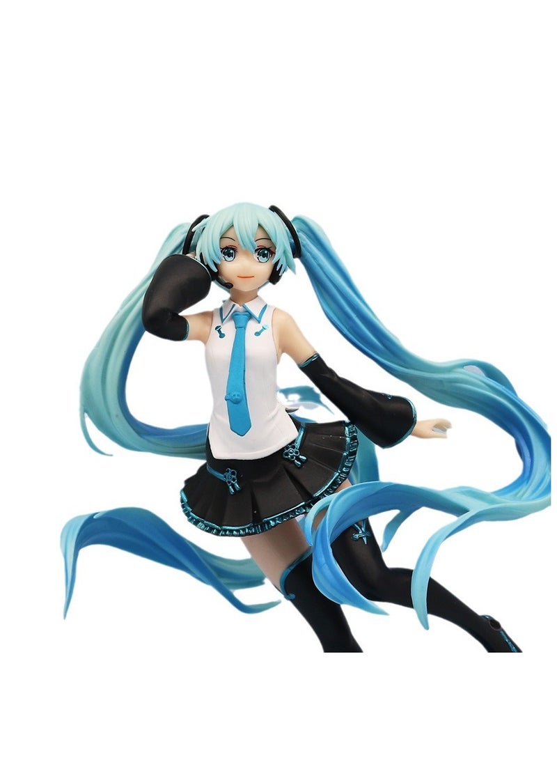 general Hatsune Miku Action Figure 20cm - Dynamic Pose Vivid Details PVC Statue Collectible Model for Fans & Desktop Decoration - Image 3