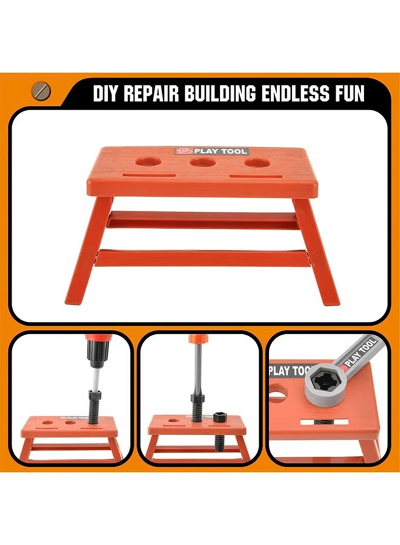 جمال مجموعة أدوات الأطفال - 41 قطعة ألعاب أداة لعب متينة للأطفال الصغار ، ألعاب حفر كهربائية للأطفال ، مجموعة أدوات بناء مجموعة ملحقات مجموعة اللعب هدية للبنات الأولاد الأعمار 3 4 5 6 7 8 سنوات - Image 5