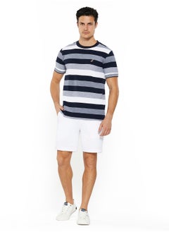 NAUTICA Contrast Striped Regular Fit Premium Cotton Crew Neck T-shirt  - Image 4