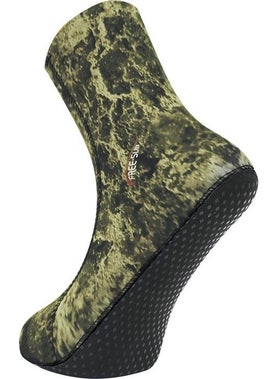 5mm Opencell Expert Green Camouflage Sole Diving Socks