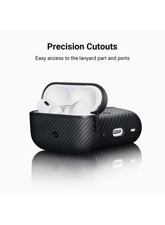 PITAKA for AirPods Pro 2 Case, Slim-Fit Shockproof Protective AirPods Pro 2nd Generation Case, Compatible with MagSafe, 600D Aramid Fiber Made - Image 5