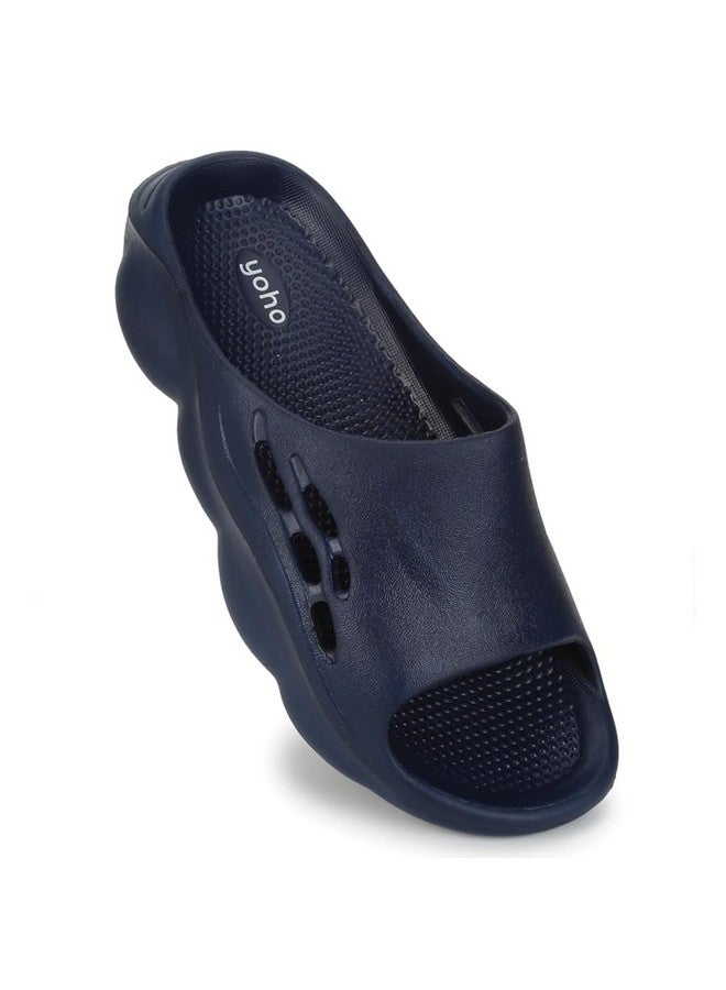 يوهو YOHO Dolphy EVA Sliders للرجال | تصميم عصري | نعل مضاد للانزلاق | مقاوم للتعرق | مرن للغاية | نعل داخلي مريح ومبطن - Image 1