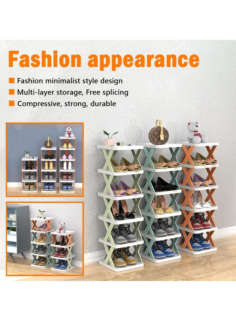 Generic Shoe Rack, Entrance Hallway Storage Furniture Shoe Rack, Shoe Rack, Shoe Shelf, Shoe Storage Organizer, Shoes Storage, Bedroom, perfect for organizing shoes. (Blue-5 layers)  - Image 3
