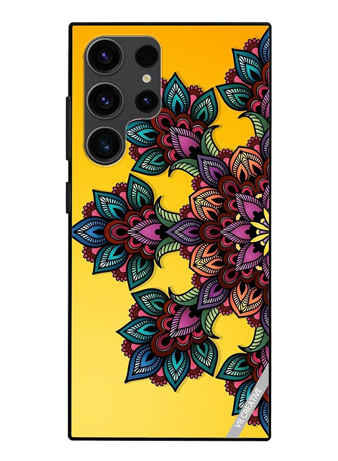 VR CREATIVE Protective Case Cover For Samsung Galaxy S24 Ultra Mandala Design Multicolour - Image 1