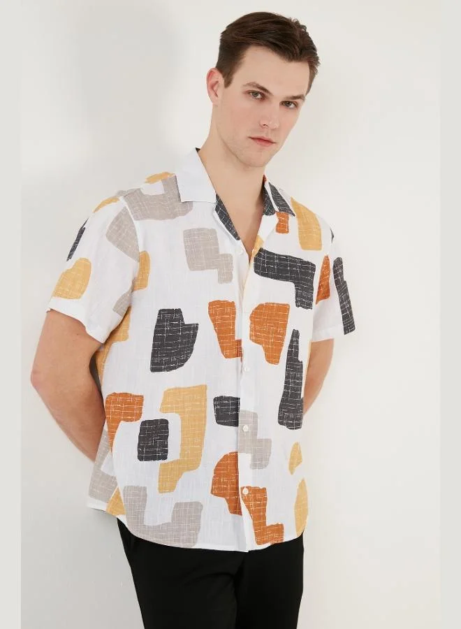 Buratti  Buratti Cotton Regular Fit Short-Sleeve Shirt for Men CF24S117507 for Men | Best Price UAE