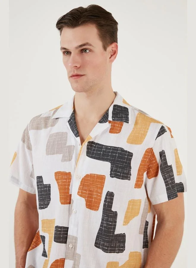 Buratti  Buratti Cotton Regular Fit Short-Sleeve Shirt for Men CF24S117507 for Men | Best Price UAE