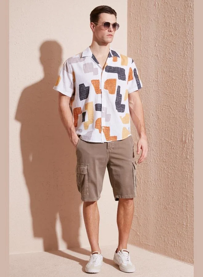 Buratti  Buratti Cotton Regular Fit Short-Sleeve Shirt for Men CF24S117507 for Men | Best Price UAE