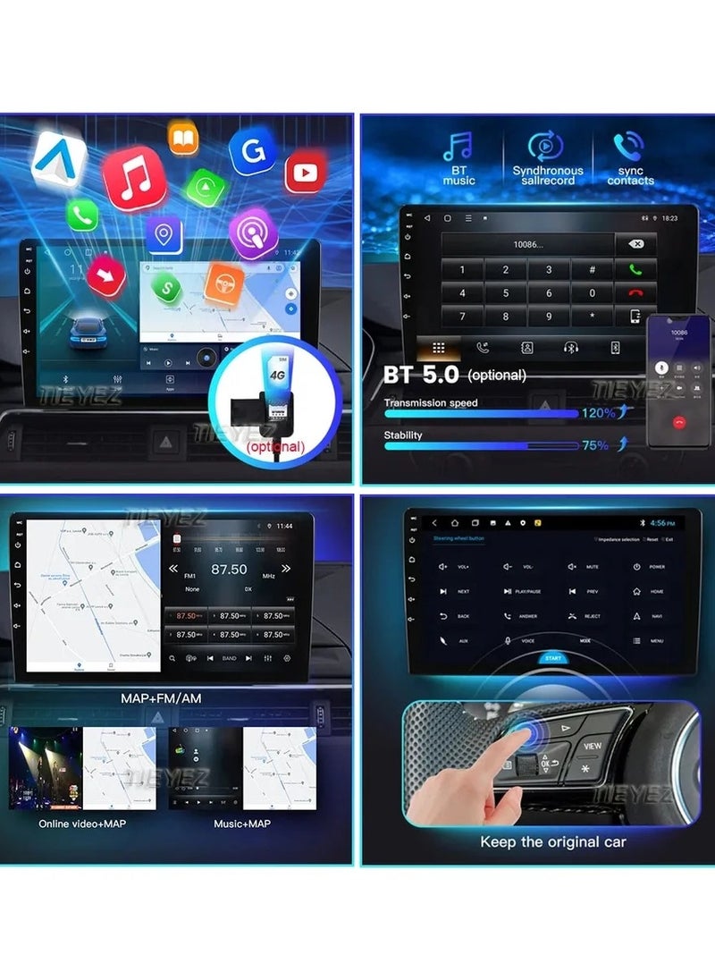 For Toyota Land Cruiser 2002-2007 GXR LC 100 Android Car Stereo 4GB RAM Support Apple Carplay Android Auto Wireless Fast Interface Quick Boot AHD Camera Included SIM Card Support Bluetooth USB