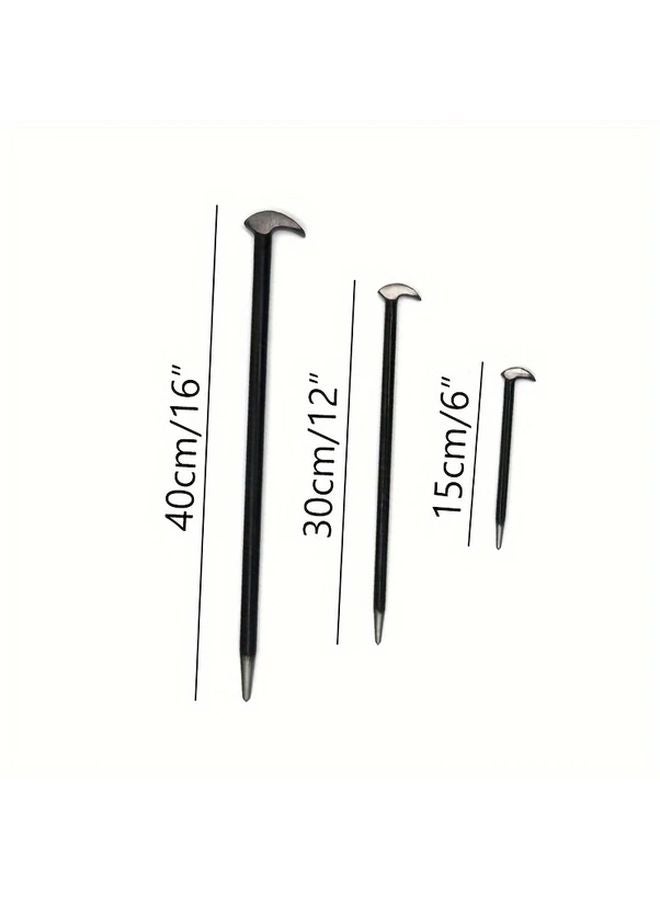 3pcs Rolling Head Pry Bar Set 15 30 40cm Automotive Tool for Car Repair - Image 1