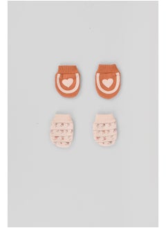Junior Baby Girls Mittens P/2  - Image 1