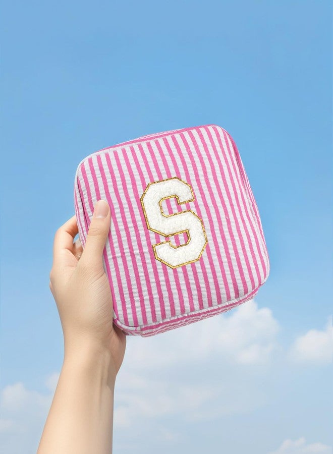 LETGO Gifts for Girls Teen Girl - Pink Preppy Makeup Bag Best Friend Birthday Gifts Teacher Gifts for Women Wedding Gifts Bridesmaid Gifts Daughter Teacher Wife Gifts Teen Girl Gifts, Pink, S - Image 4