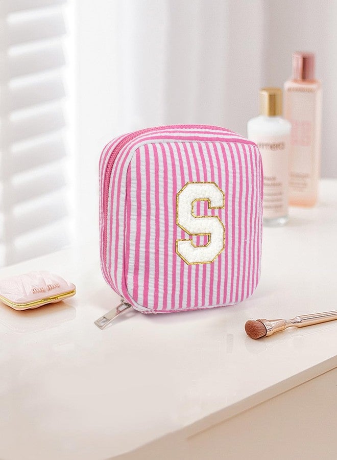 LETGO Gifts for Girls Teen Girl - Pink Preppy Makeup Bag Best Friend Birthday Gifts Teacher Gifts for Women Wedding Gifts Bridesmaid Gifts Daughter Teacher Wife Gifts Teen Girl Gifts, Pink, S - Image 5