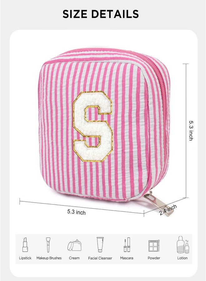 LETGO Gifts for Girls Teen Girl - Pink Preppy Makeup Bag Best Friend Birthday Gifts Teacher Gifts for Women Wedding Gifts Bridesmaid Gifts Daughter Teacher Wife Gifts Teen Girl Gifts, Pink, S - Image 2