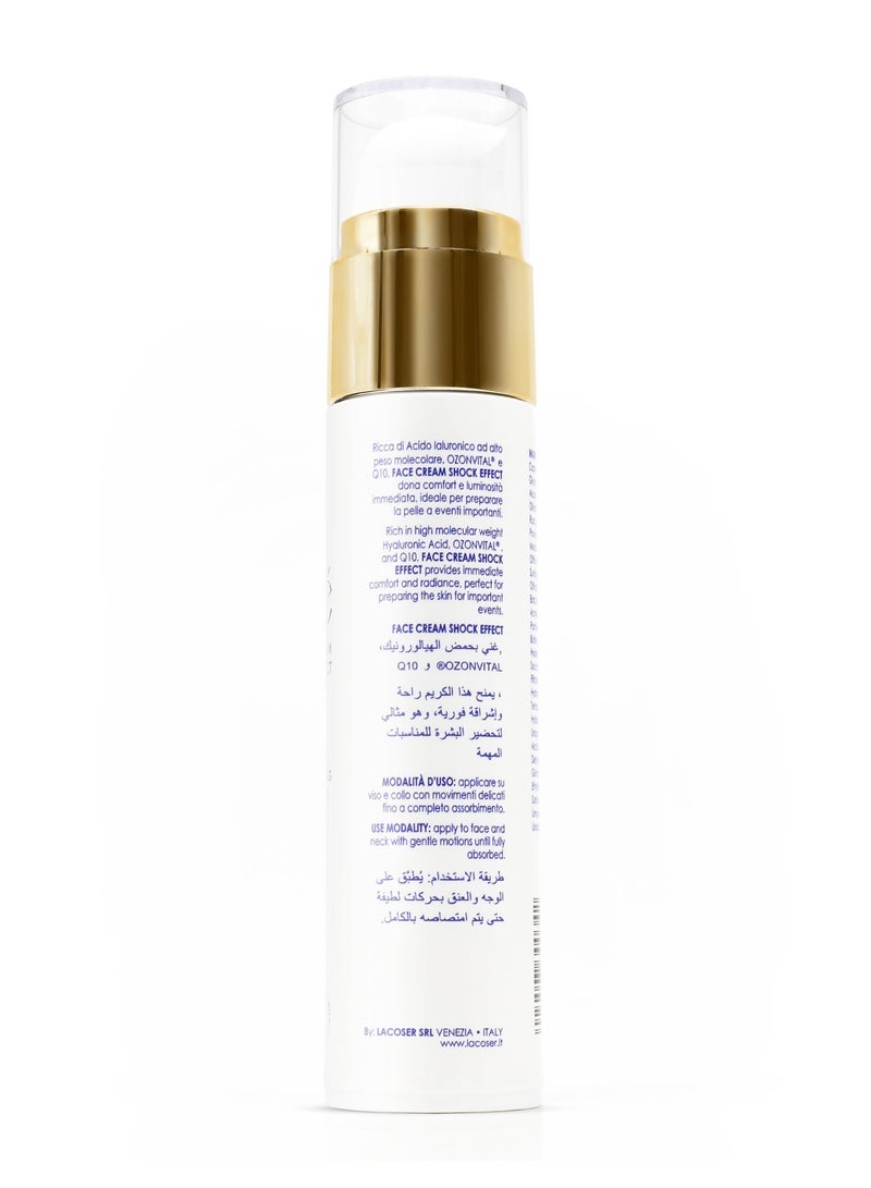 Glimore Shock Effect Face Cream 50 ml – Instant Wrinkle-Smoothing & Firming Primer – Rose Water + Hyaluronic Acid + Sweet Almond & Rose-Hip Oils – Pre-Makeup Flash Treatment – All Skin Types - Image 3