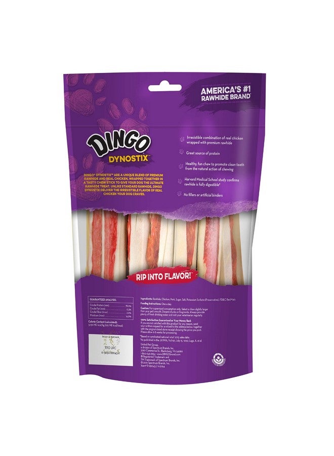 Dingo DynoStix 10 Count, Rawhide Sticks For Small Dogs, Made With Real Chicken, Pack of 6 - Image 3