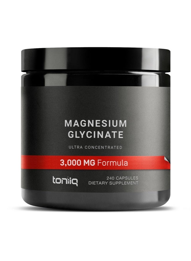 تونيق تونيك ٣٠٠٠ ملغ جليسينات المغنيسيوم فائقة القوة - منقى بنسبة ٢٠٪ ليحتوي على ٦٠٠ ملغ من المغنيسيوم العنصري - مكمل غذائي من المغنيسيوم المخلب والمتوفر بيولوجيًا - ٢٤٠ كبسولة نباتية - Image 1