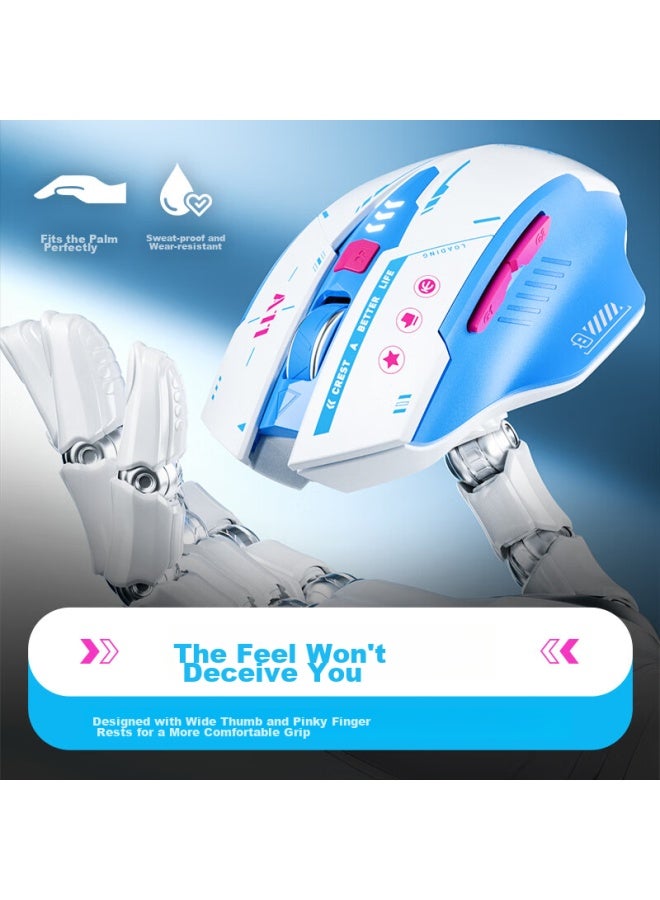 Inphic Bilibili Joint Product A11 Wireless Bluetooth Tri-mode Mouse, Rechargeable, Quiet, Portable, Compatible With Laptops And Ipads - Image 3