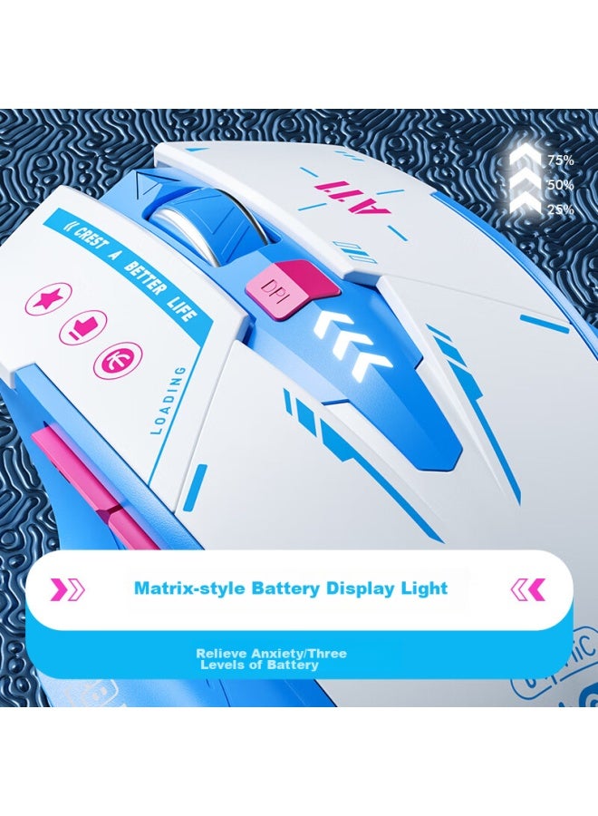 Inphic Bilibili Joint Product A11 Wireless Bluetooth Tri-mode Mouse, Rechargeable, Quiet, Portable, Compatible With Laptops And Ipads - Image 2