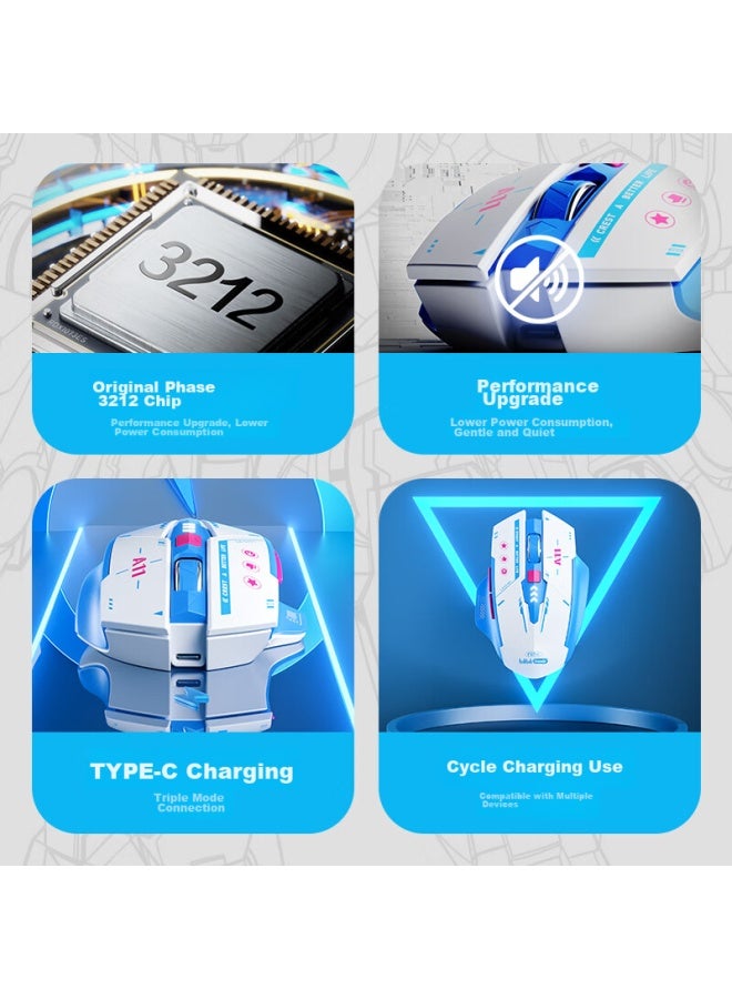 Inphic Bilibili Joint Product A11 Wireless Bluetooth Tri-mode Mouse, Rechargeable, Quiet, Portable, Compatible With Laptops And Ipads - Image 4
