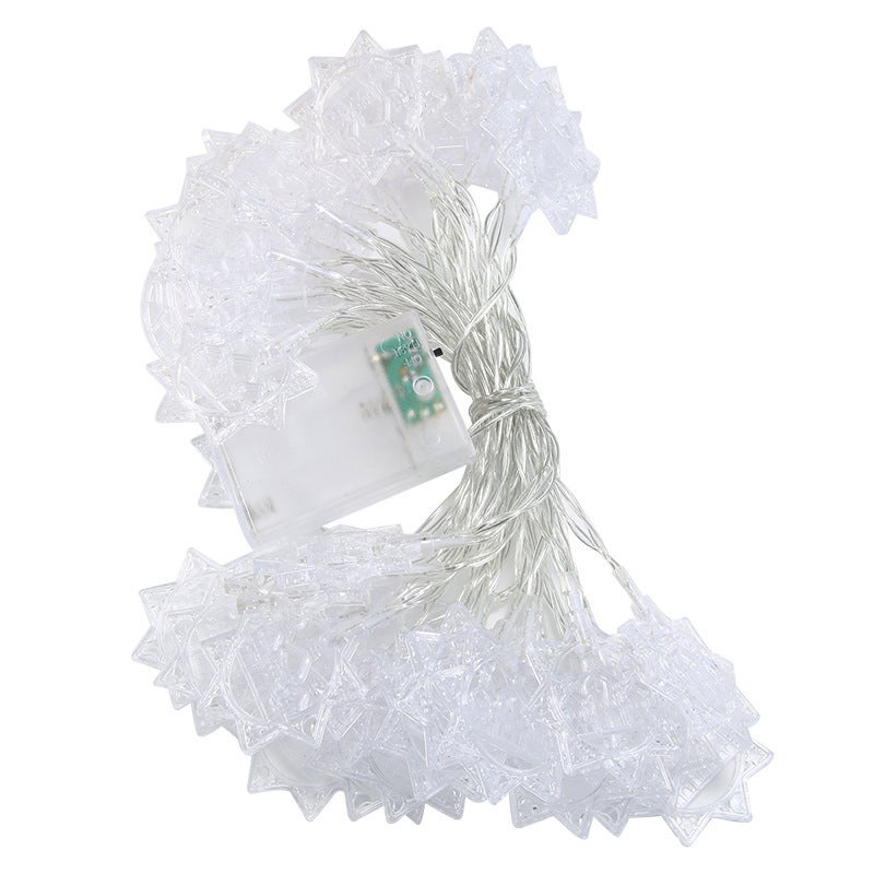 Muslim decoration Led string lights, Middle Eastern festive atmosphere, star and moon castle palace pattern, 3 meters 20LED - Image 2