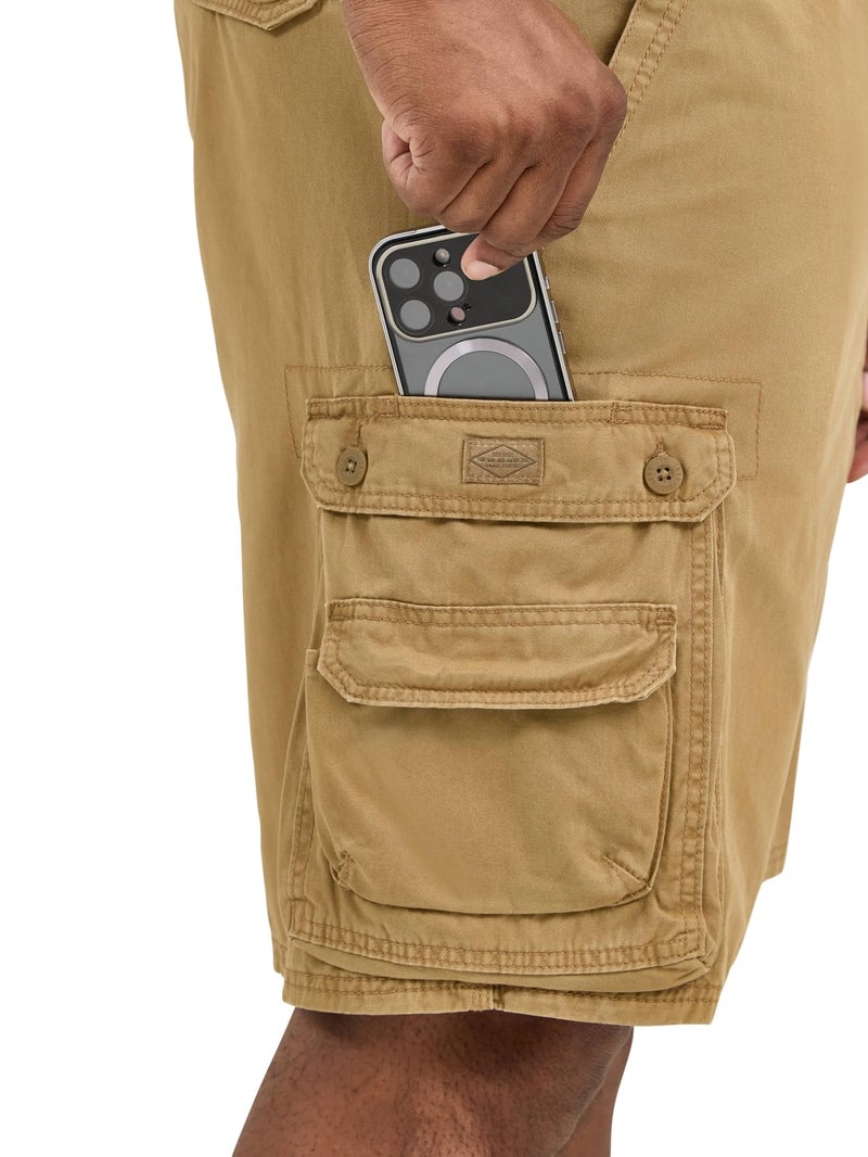 Lee mens Big & Tall Dungarees New Belted Wyoming Cargo Shorts, Bourbon, 54 US - Image 3