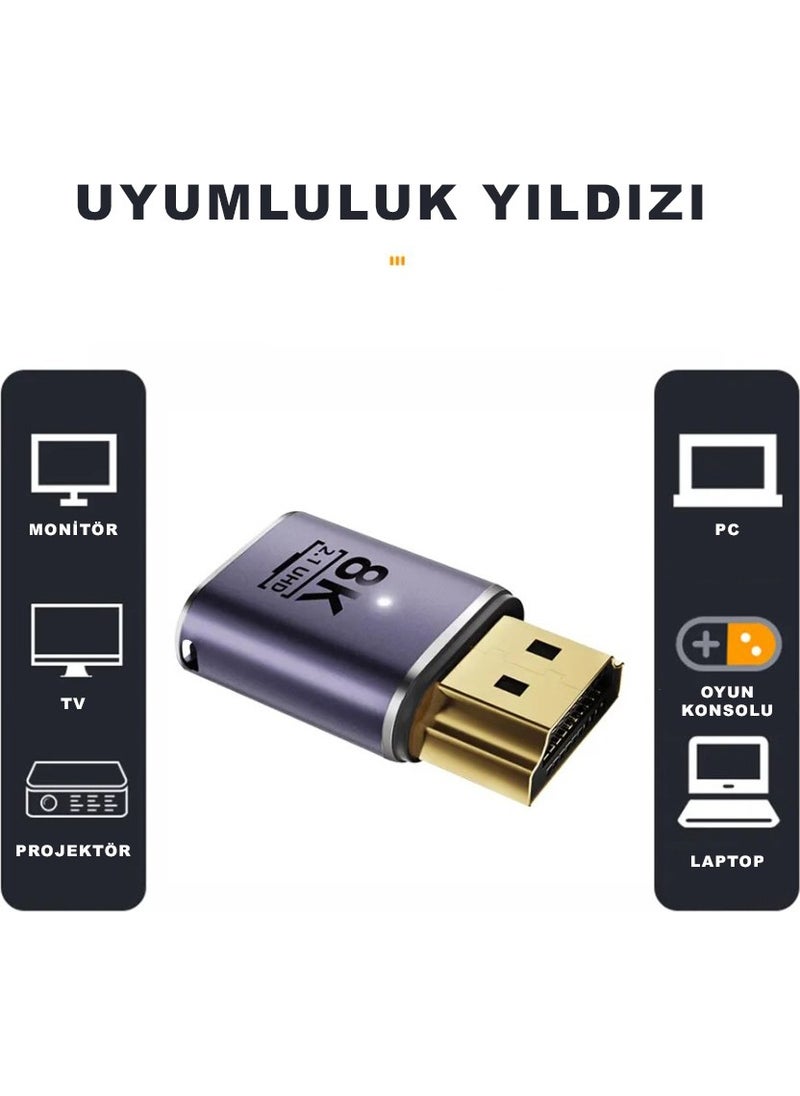 Techmaster HDMI To HDMI Converter 8k 2.1 UHD Converter Adapter  - Image 3