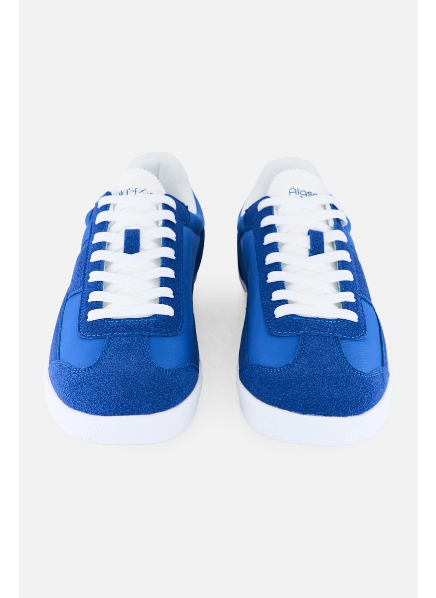 Algspar Men Lace Up Outdoor Shoes, Blue  - Image 4