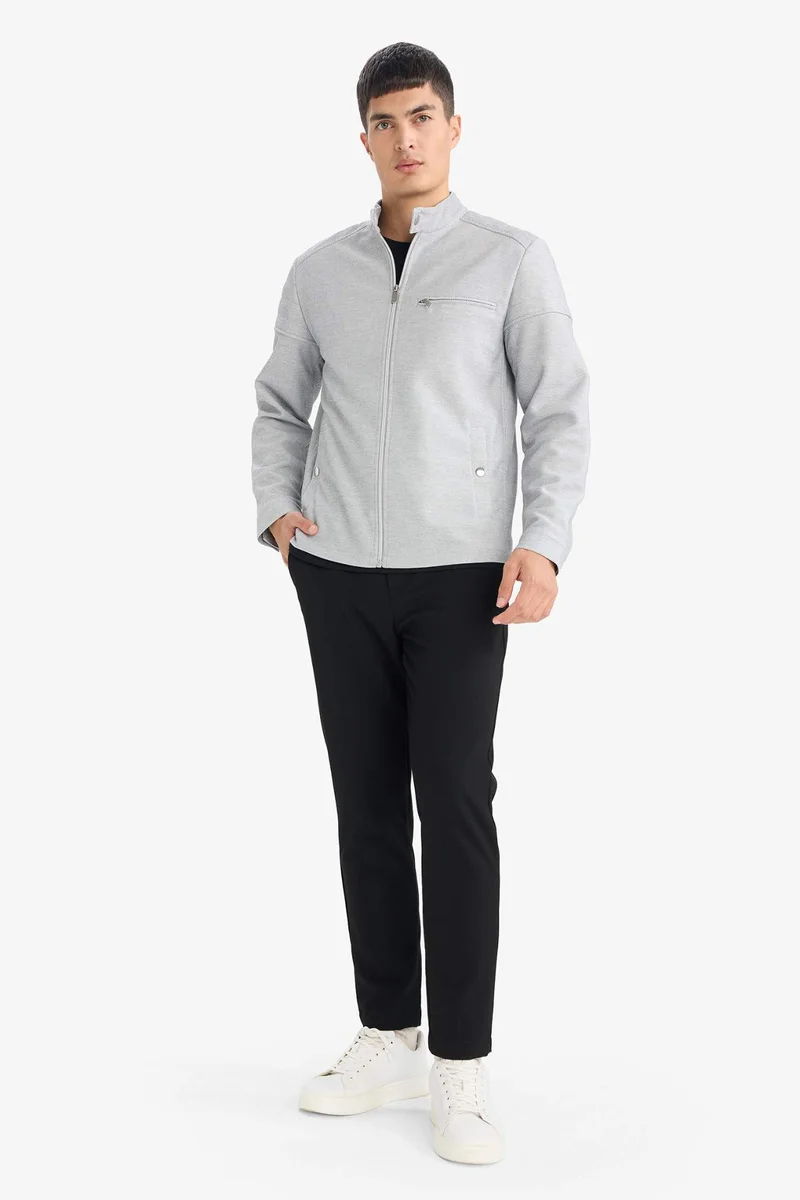 ديفاكتو Slim Fit Zip-Up Jacket