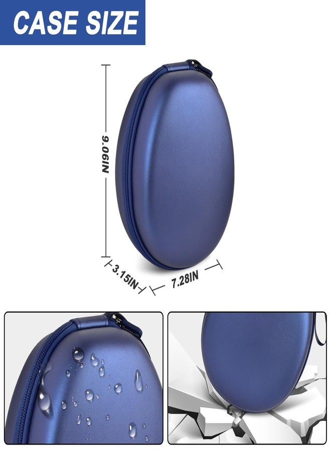 Comecase Universal Headphone Case Comepatible with JBL/for Beats/for Sony/for Bose Max Over Ear Headphone and More, Travel Carrying Box for Bluetooth Wireless Headset (Blue) - Image 5