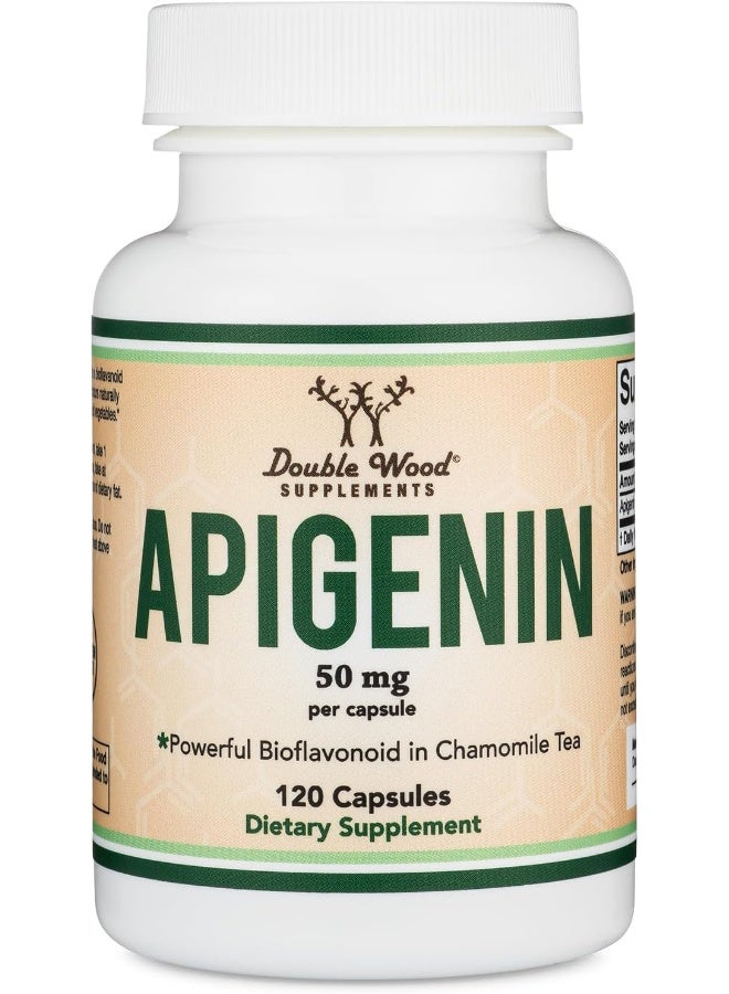 Double Wood Supplements Apigenin Supplement - 50mg per Capsule, 120 Count - Image 5