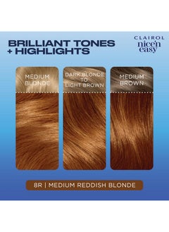 CLAIROL Clairol Nice'n Easy Permanent Hair Color, 8R Medium Reddish Blonde  - Image 4