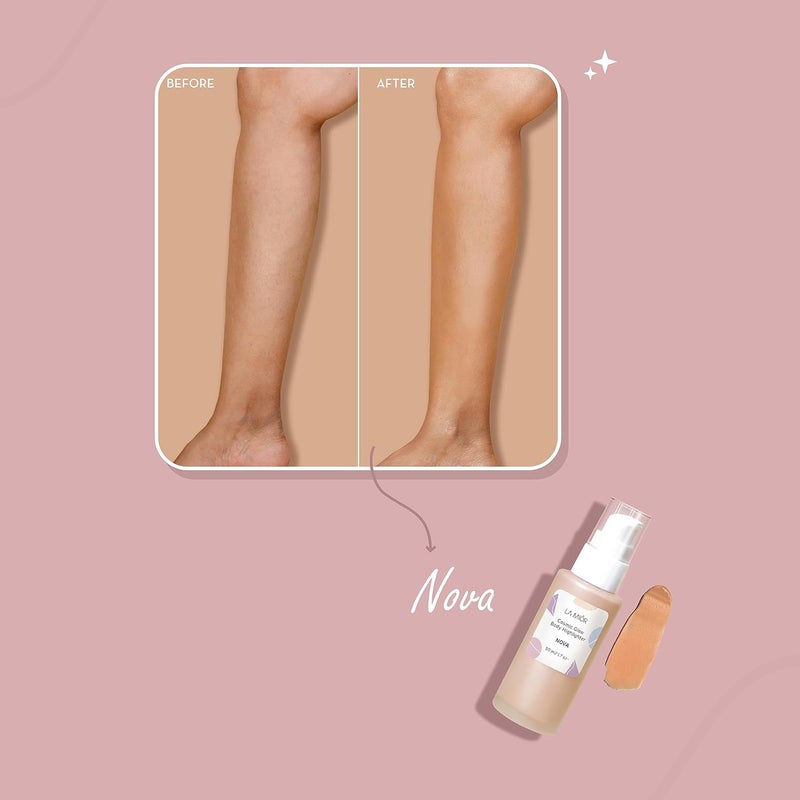 LAMIOR LA MIOR Cosmic Glow Body Highlighter Nova Liquid Highlighter for Body Flawless Radiance LitfromWithin Blurs Imperfections Transfer Sweat Proof Clean 50ml - Image 4