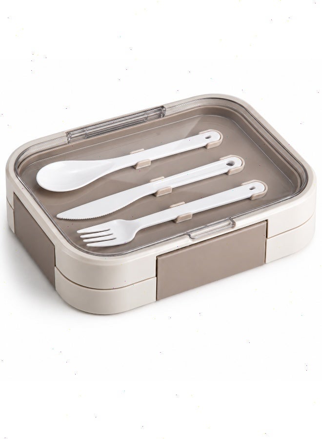 Lunch Box for Kids, 5 Compartment 1000ML Bento Box, Microwave Safe Leak-Proof Food Container for School, Picnic & Outdoor Travel - Image 2
