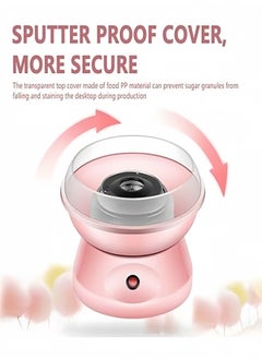 DAREU Party Pink Cotton Candy Machine, Homemade Portable Cotton Candy Maker, DIY Marshmallow Machine for Home Birthday Family Party Cinema  - Image 3