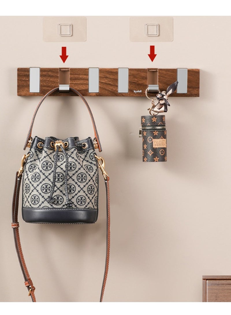 البيانو المفتاح نمط اللاصق الذاتي مستطيل الجدار المثبتة معطف رف, حديثة وأنيقة توفير المساحة الملابس شالق, ملابس متعددة الوظائف شالق, خطاف الحمام - Image 4