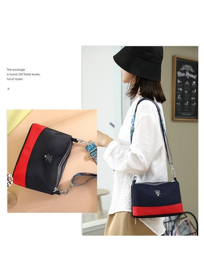ketmart Crossbody Bag For Women Waterproof Lightweight Casual Shoulder Handbag Pursecasual lightweight (Color_Blue/Red) - Image 3