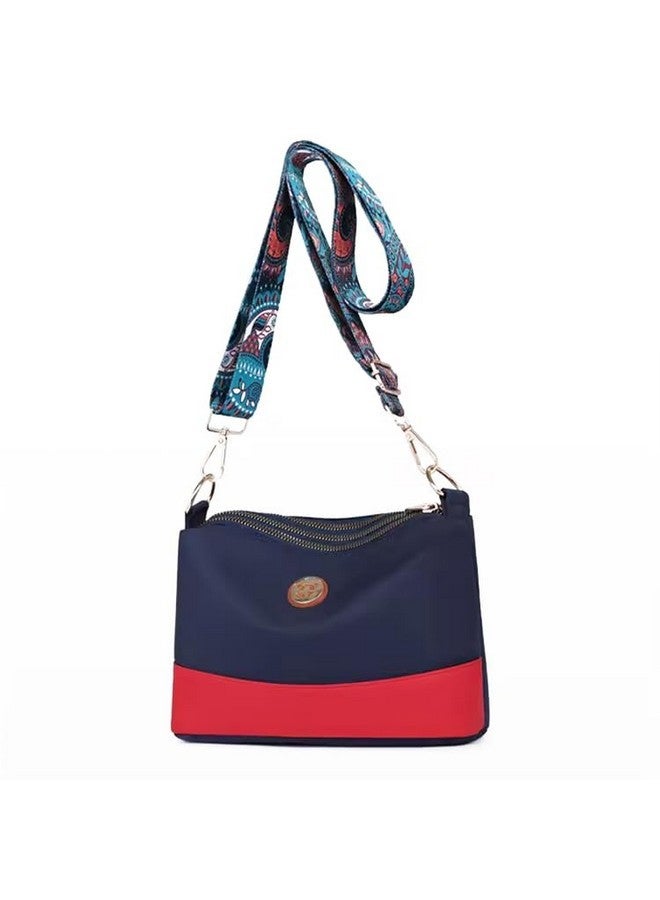 ketmart Crossbody Bag For Women Waterproof Lightweight Casual Shoulder Handbag Pursecasual lightweight (Color_Blue/Red) - Image 1