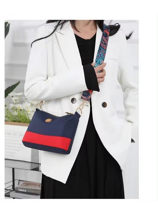 ketmart Crossbody Bag For Women Waterproof Lightweight Casual Shoulder Handbag Pursecasual lightweight (Color_Blue/Red) - Image 2