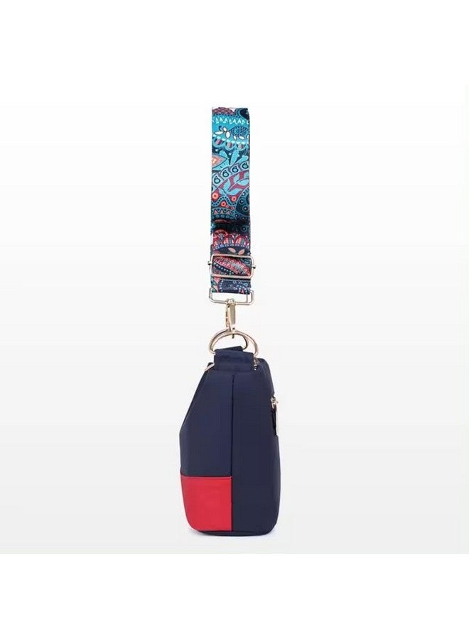 ketmart Crossbody Bag For Women Waterproof Lightweight Casual Shoulder Handbag Pursecasual lightweight (Color_Blue/Red) - Image 4