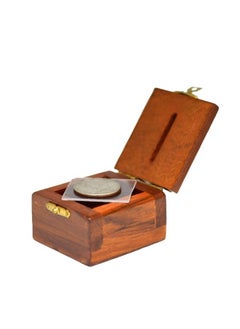 MilesMagic Magician'S Ching Ling Coin Box Penetration Coin Through Solid Glass Sheet Gimmick For Real Magic Trick  - Image 1