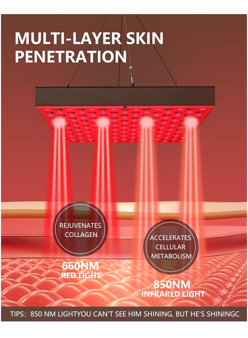 Generic 45w Red Light Therapy Panel 660nm And 850nm Combo Skin Care Pain Relief  - Image 4