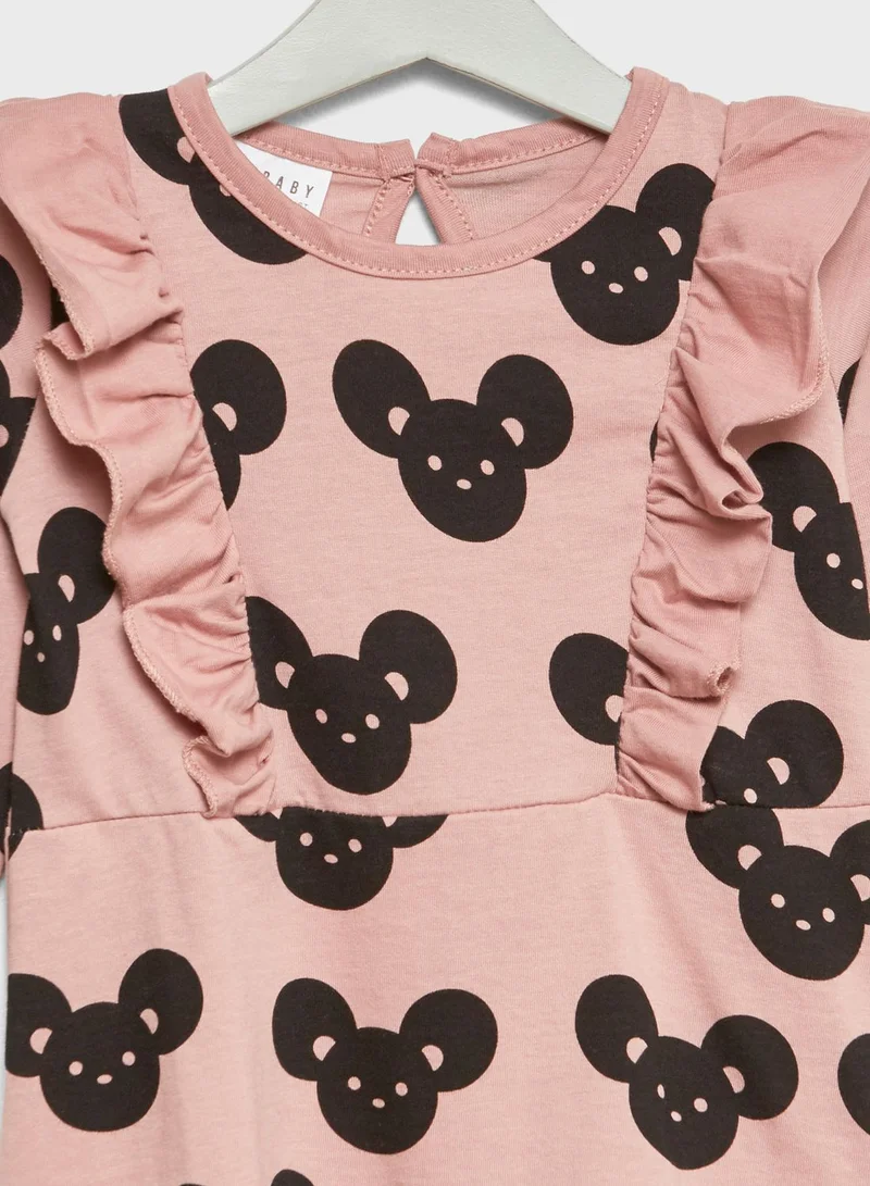 Huxbaby Little Mouse Print Dress