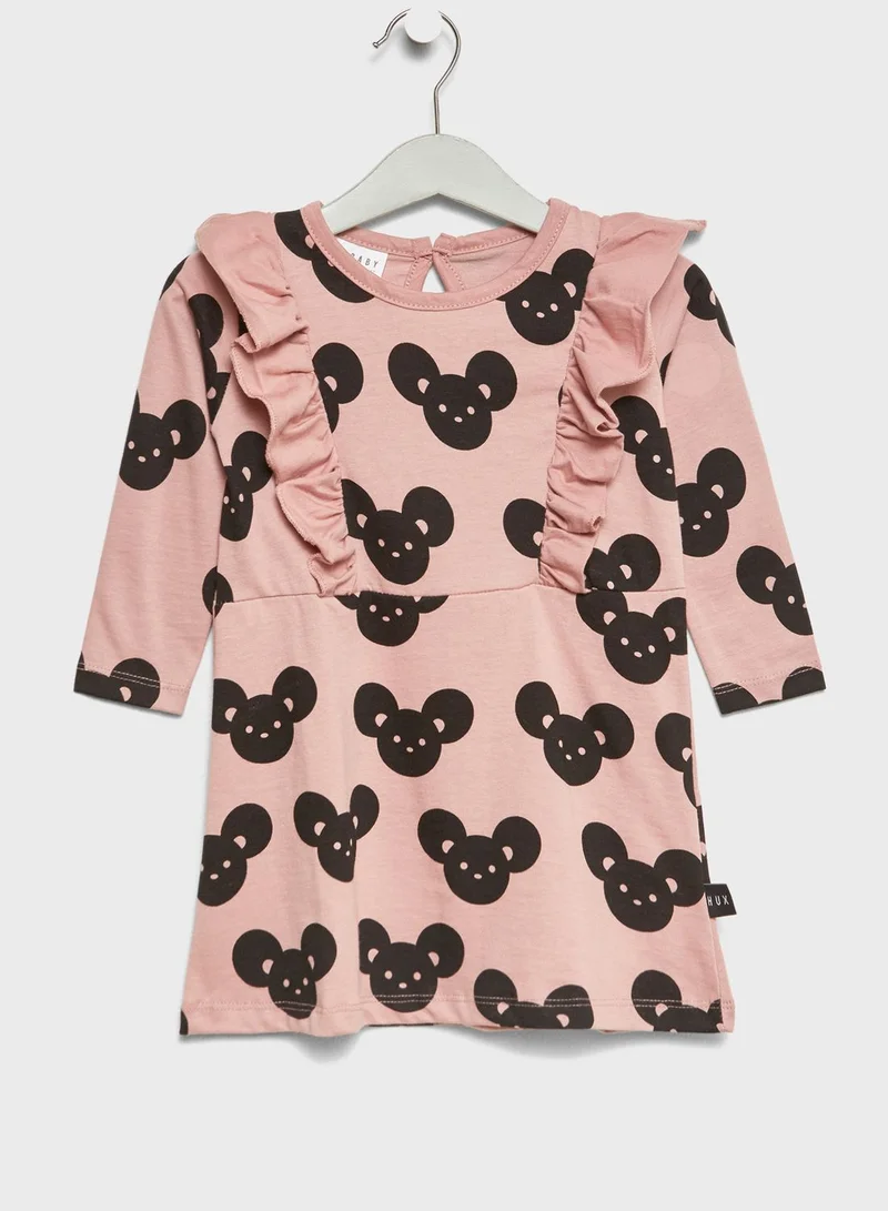 Huxbaby Little Mouse Print Dress